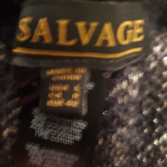 Pj Salvage Black with Cream Stars Sweater Material jogger lounge Pants M NWT - Picture 5 of 5